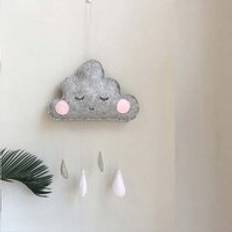 Koodykids barnrumsinredning handgjord filtmoln för barnväggrumsdekoration filtmolndekor för babyfotograferingsrekvisita