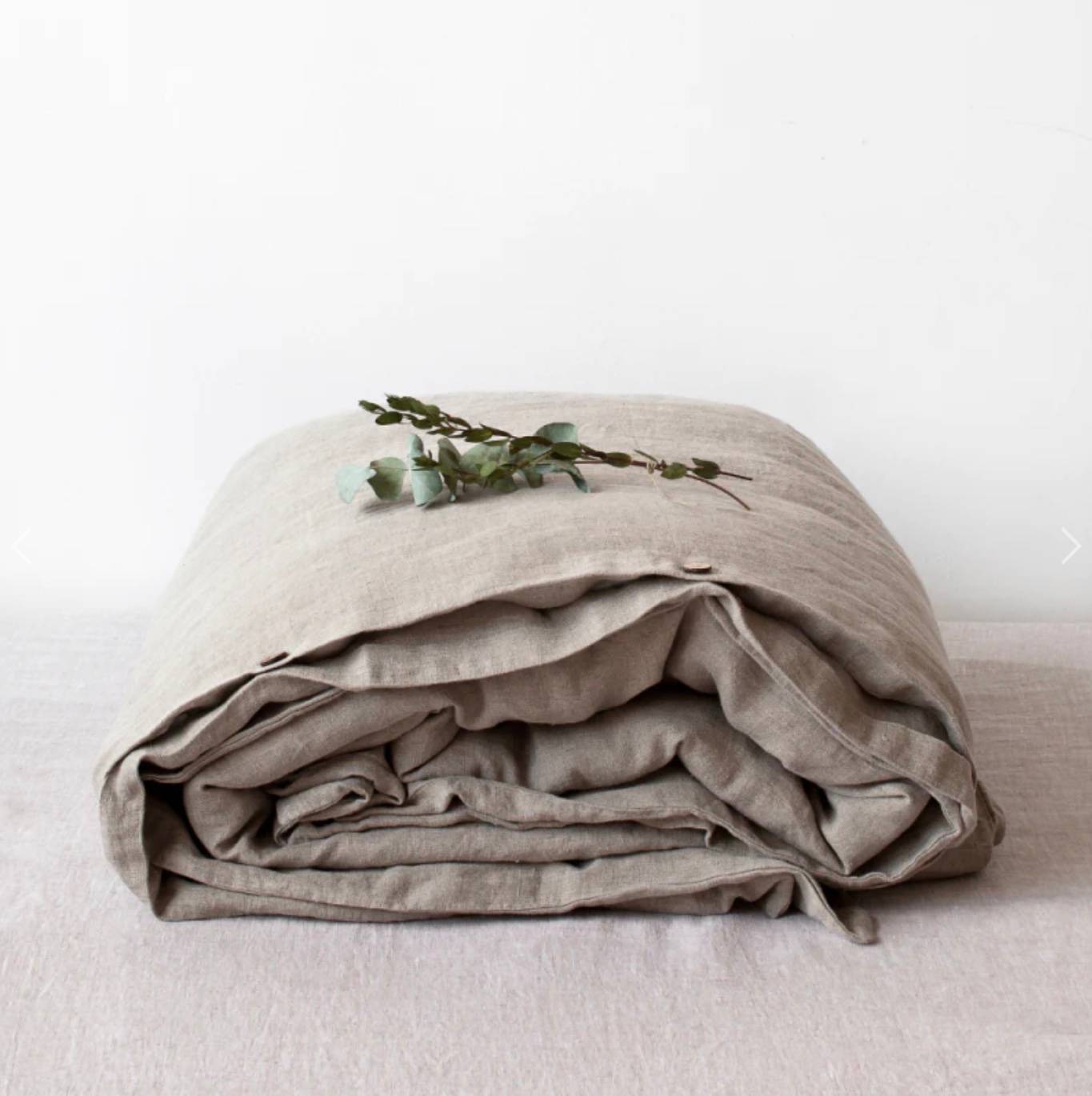 Dynebetræk Vasket Hør - Natural - Linen Tales - 240x220