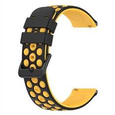 För Garmin Forerunner 255 / 745 Universal 22 mm tvåfärgad mjuk silikon klockband Big Hole Design klockarmband