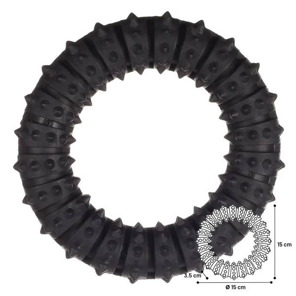 Hundleksak gladiator gummiring