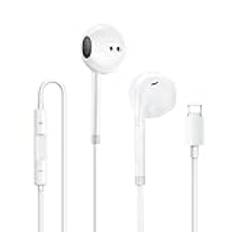 iPhone-hörlurar, iPhone-hörlurar med ljudisolerad kabel, stöd för samtalsvolymkontroll, kompatibel med iPhone 11/12/13/X/XS/XR/8/8 Plus/7/7 Plus, stöder hela i0S-systemet