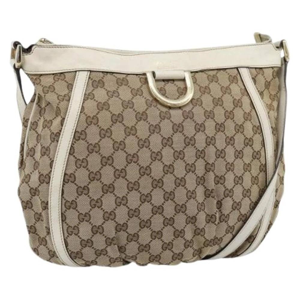 Gucci Vintage Pre-owned Vintage Skuldertaske - Vintage - Dame - Beige - ONE SIZE - Uld