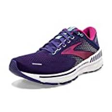 Brooks Adrenaline Gts 22 dam Sneaker, Marinblå Yucca rosa, 40.5 EU Smal
