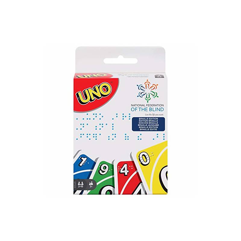 Mattel Games GPG06 - UNO Braille Kartenspiel und Gesellschaftspiel,...
