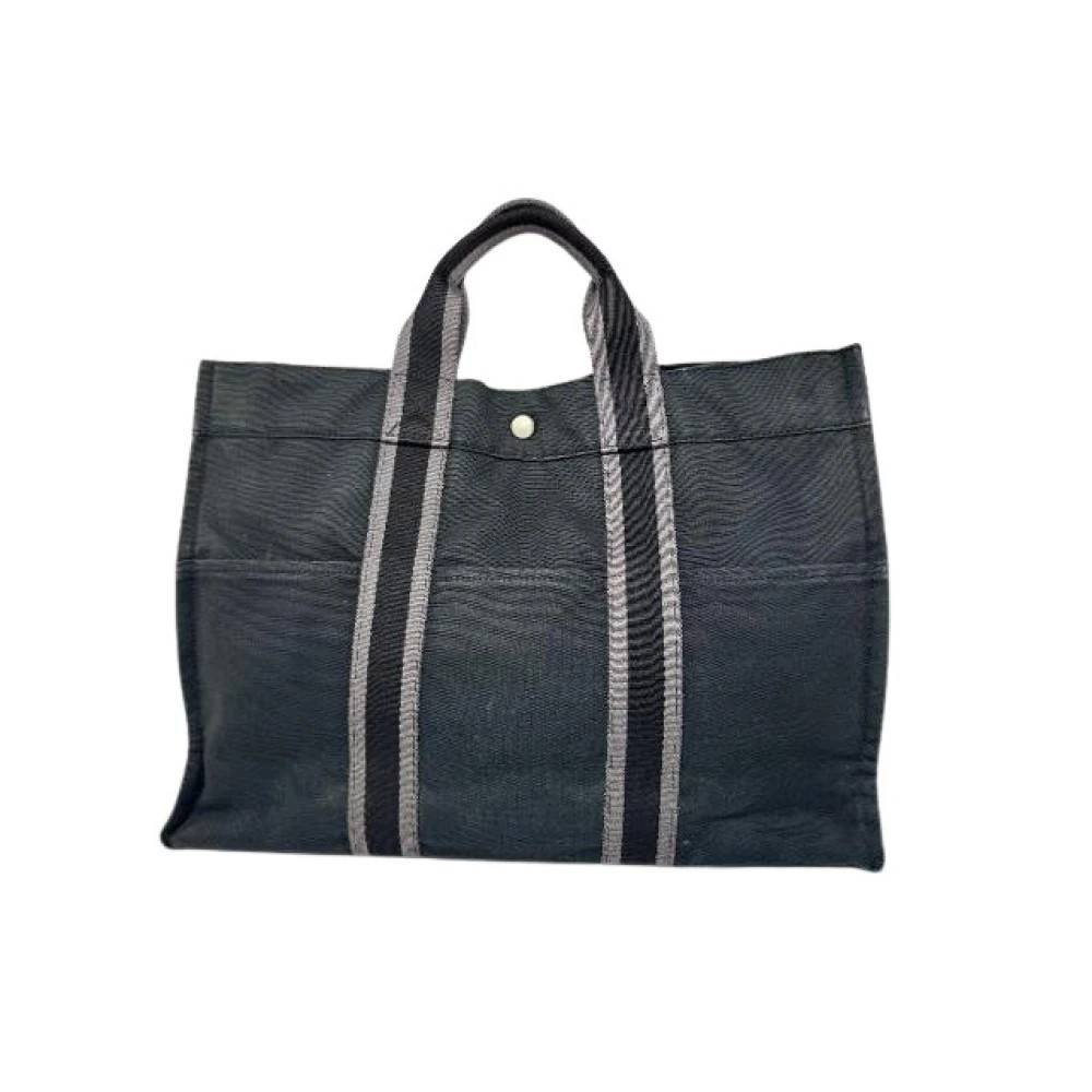 Hermès Vintage Pre-owned Tote Bag - Vintage - Dame - Sort - ONE SIZE - Bomuld