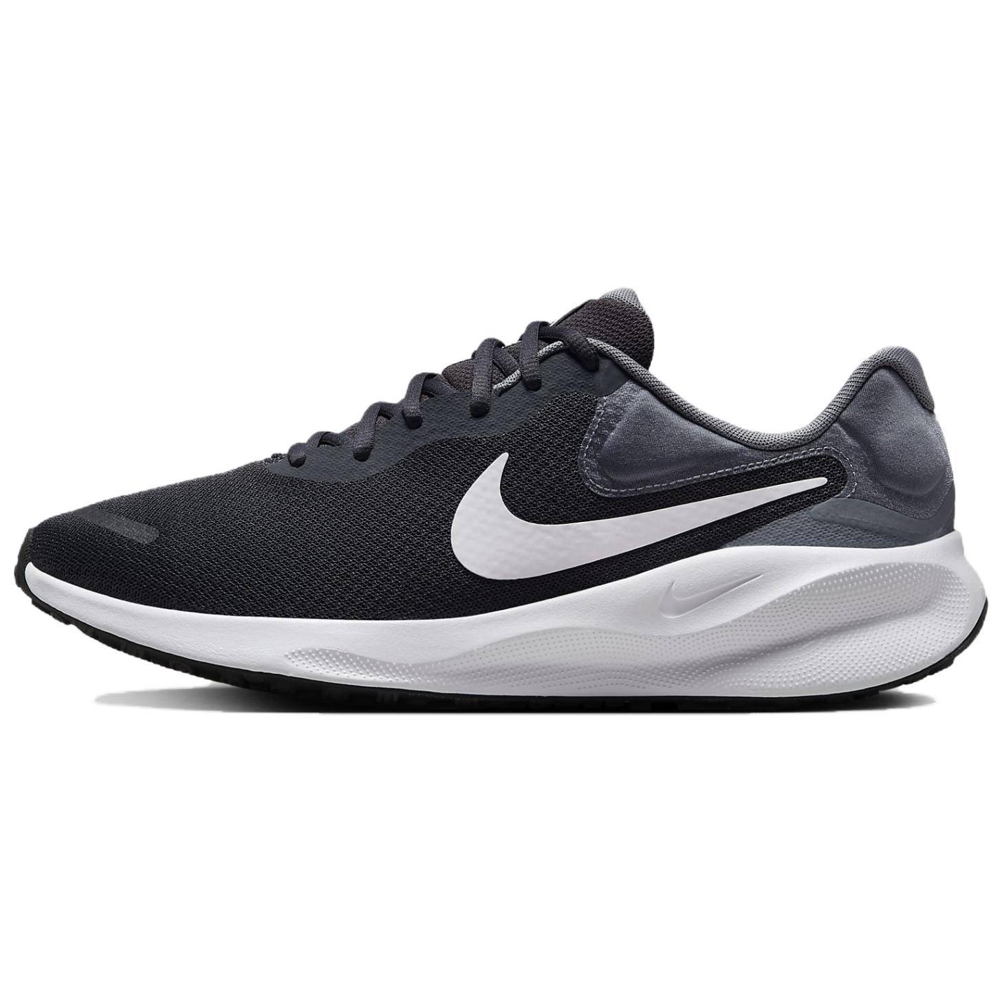 Nike Revolution 7 Herr Antracit Cool Grå Vit Väg löparskor FB2207-007 cm