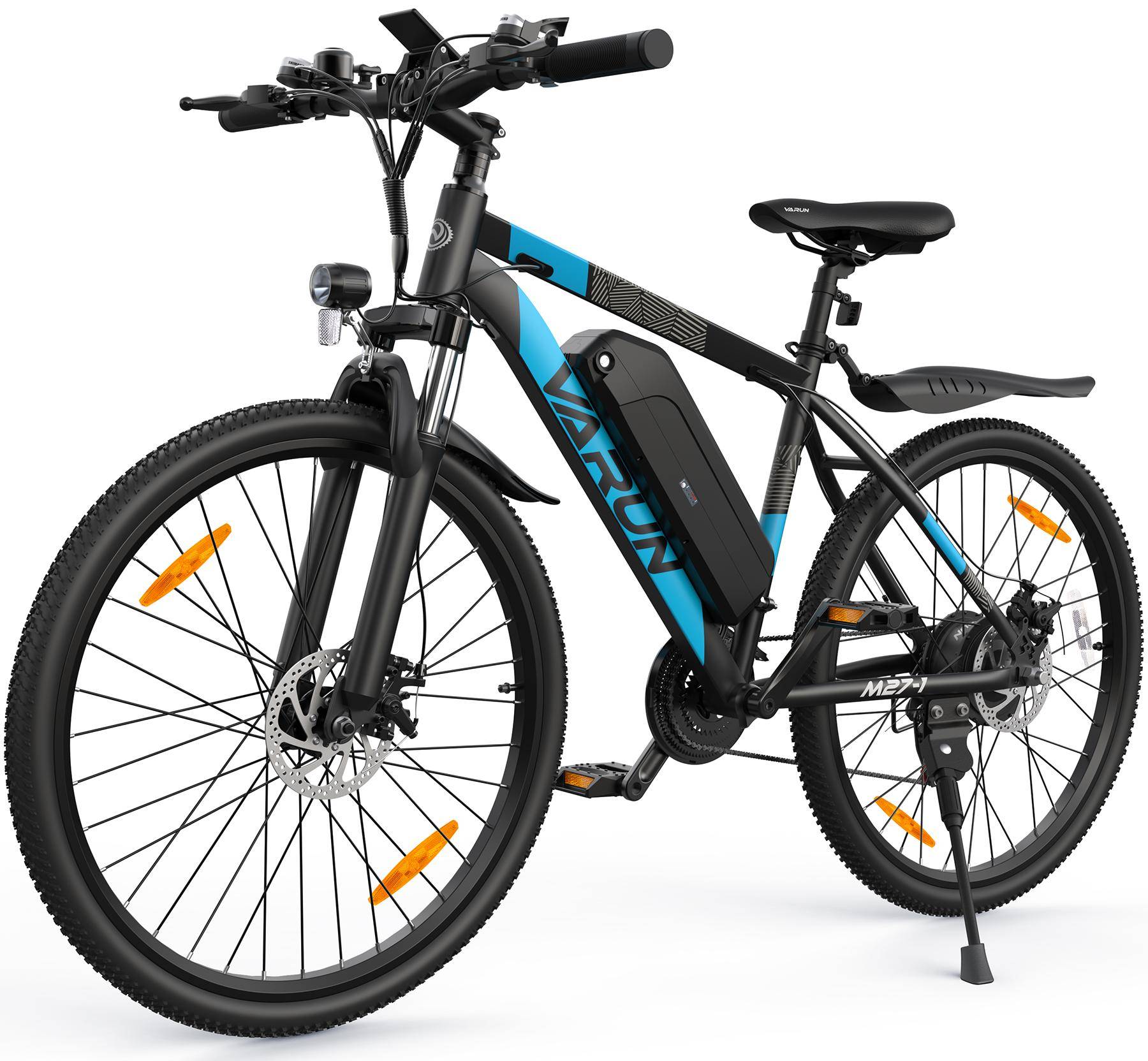 Varun M27-1 Multi Terrain Elcykel 27,5 tums däck 500W motor 48V13Ah batteri E-Mountainbike Utomhuscykling Elcykel För Vuxen blå