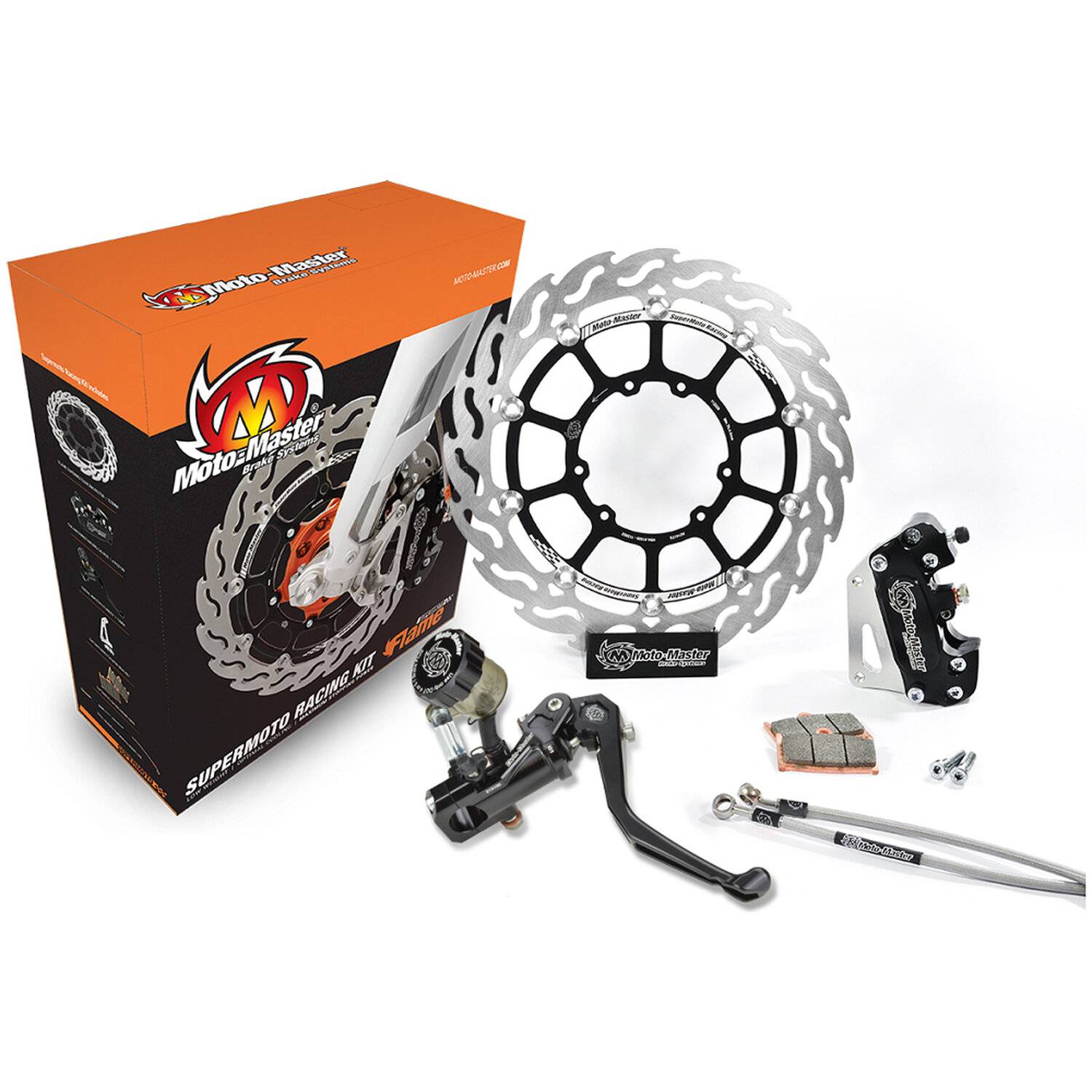 Bromskit moto-Master - Ktm sx-F 350 2023 4 kolvs översize svart silver moto master sx f aluminium