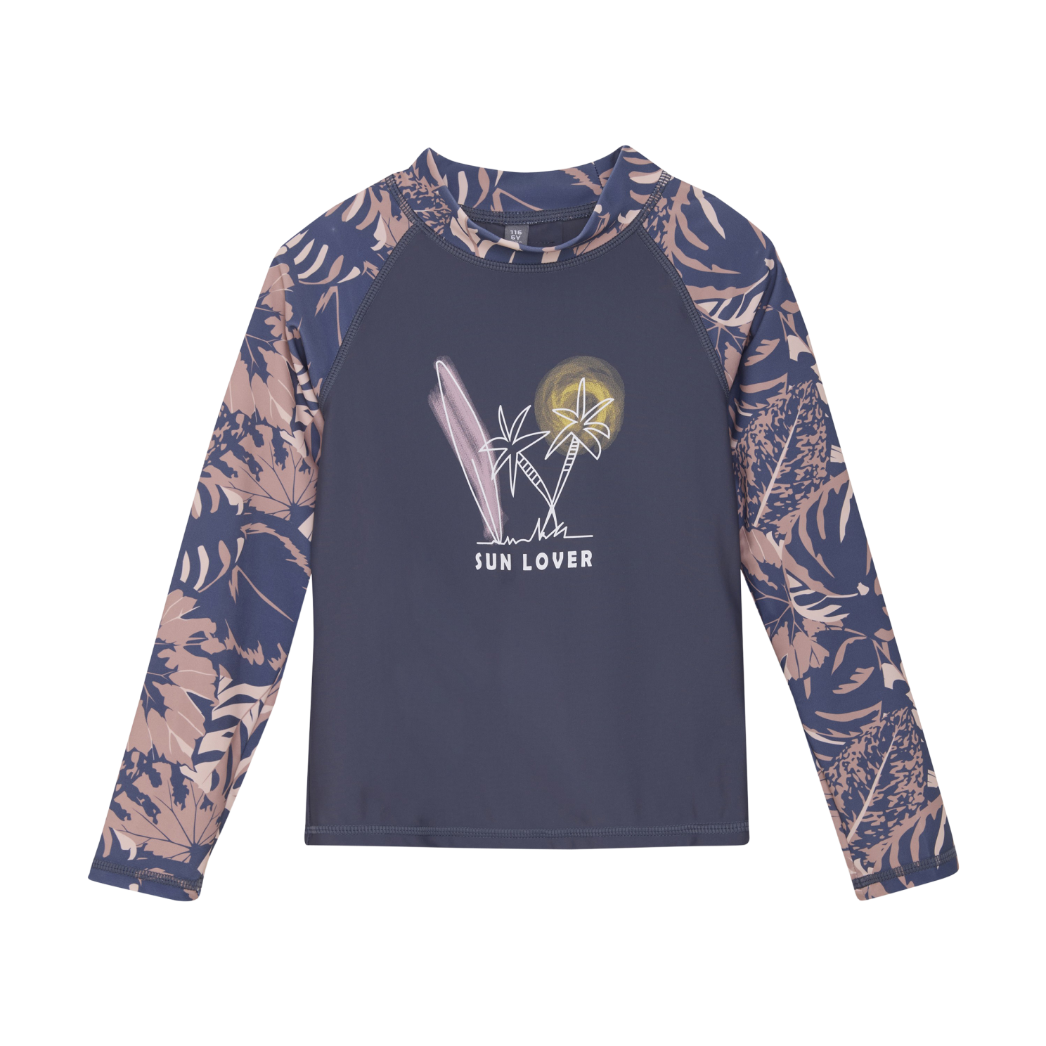 Color Kids Pige Badebluse UV 50+ - Vintage Indigo - 128