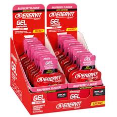 Enervit Sport Gel hindbær med koffein - 25 ml - kasse med 24 stk