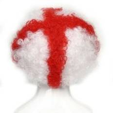 PMS England Red And White Carnival Wig