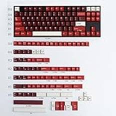 Mintcaps Jamon Keycaps Set med 173 tangenter körsbärsprofil dubbelbild anpassade tangentbord röda tangenter ISO ANSI för Cherry MX 60 % 65 % 70 % 75 % 95 % mekaniska tangentbord