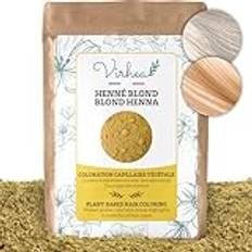 VIRHEA Naturlig blond henna (100 g) - växtfärg hår - skimrande färg - naturlig hårvård
