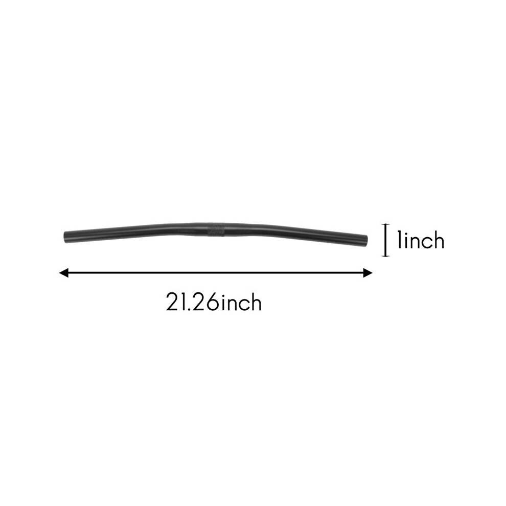 2X Alloy Fixed Gear Bicycle Cycling Straight Fixie Bike Straight Bar Handlebarcolor:Black