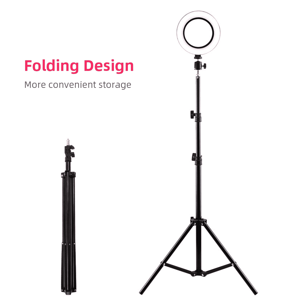 10" LED Ring Light Tripod 160 Cm Høj - iHero