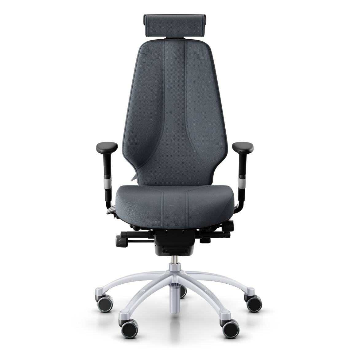 Kontorsstol RH Logic 400 Elite 24/7, Tyg Grey (Select SC60003), Nackstöd Ja, Armstöd Ja, Fotkryss Silver