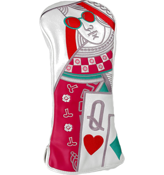 Golf Gear Headcover Driver Queen Golftillbehör Red - One Size