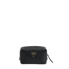 Necessär capanne grained calf black/contrast stitch