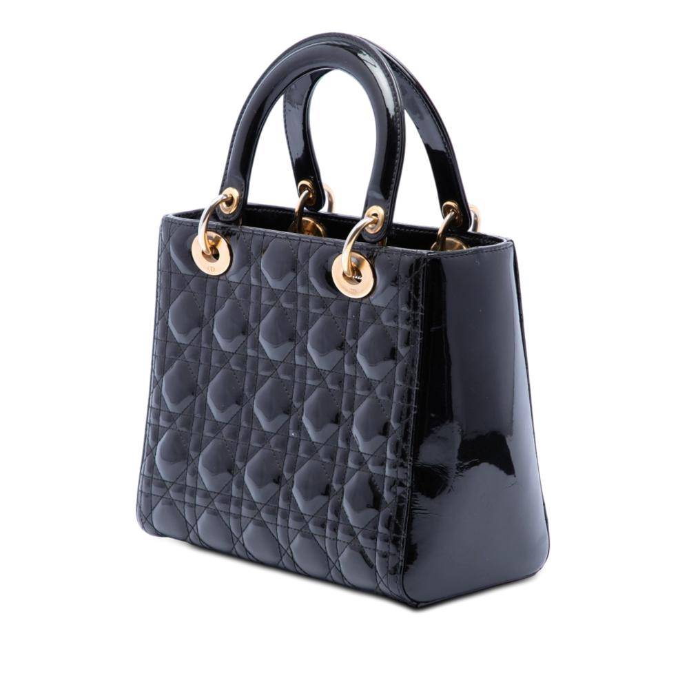 Dior Vintage Lady Stl. - Handväskor Från Magasin - Black (L 20cm x W 23cm x D 12cm)