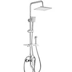 Badrum Dusch Dusch Set, Full Koppar Fyra Kranar Badrum, Dusch Dusch Huvud och Spray Gun, Lt-6988 A Dusch System