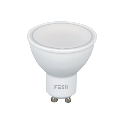 6 stk Foss Fesh Smart Home LED spotpære GU10 i hvid på 5W