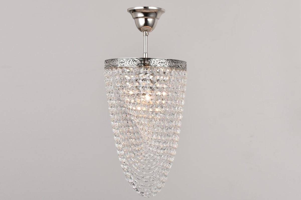 Norrsken Design Sofia Kristallplafond 20Cm, Nickel