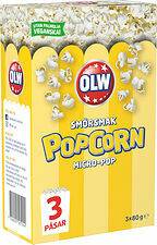 Popcorn Micropop Smörsmak 3-pack OLW
