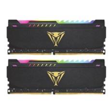 Patriot Viper Steel RGB - DDR4 - sæt - 32 GB: 2 x 16 GB - DIMM 288-PIN - 3600 MHz / PC4-28800 - CL18 - 1.35 V - ikke bufferet - ikke-ECC - sort