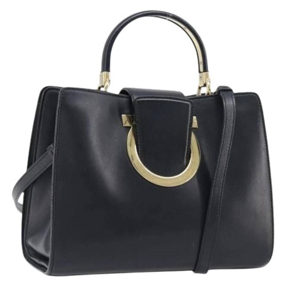 Salvatore Ferragamo Pre-owned Pre-owned Hand Bag - Vintage - Dame - Sort - ONE SIZE - Uld