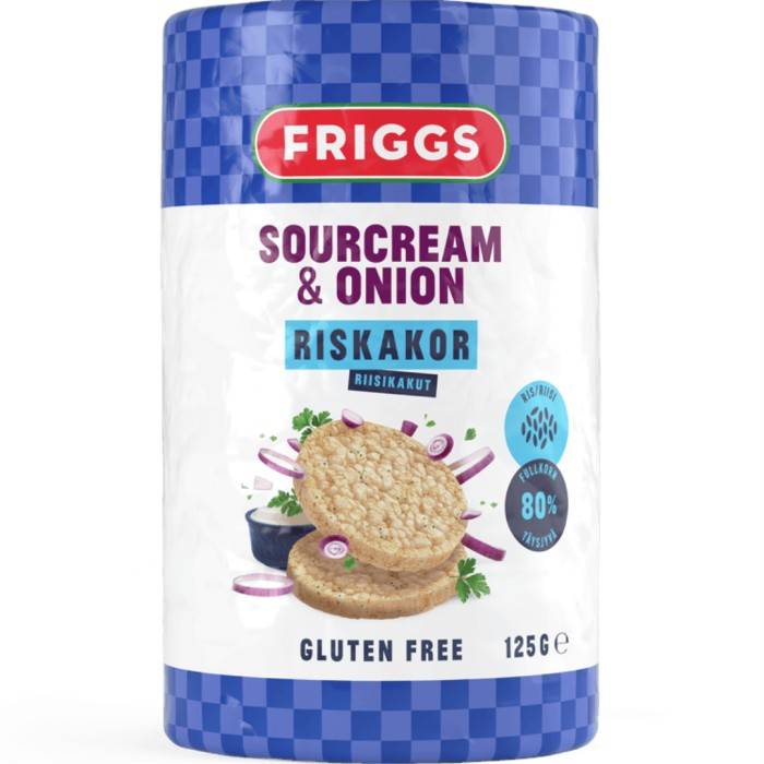 Friggs Riskakor Sourcream & Onion 125 g