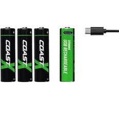 Coast ZITHION-X AA USB-C batteri, 1,5V