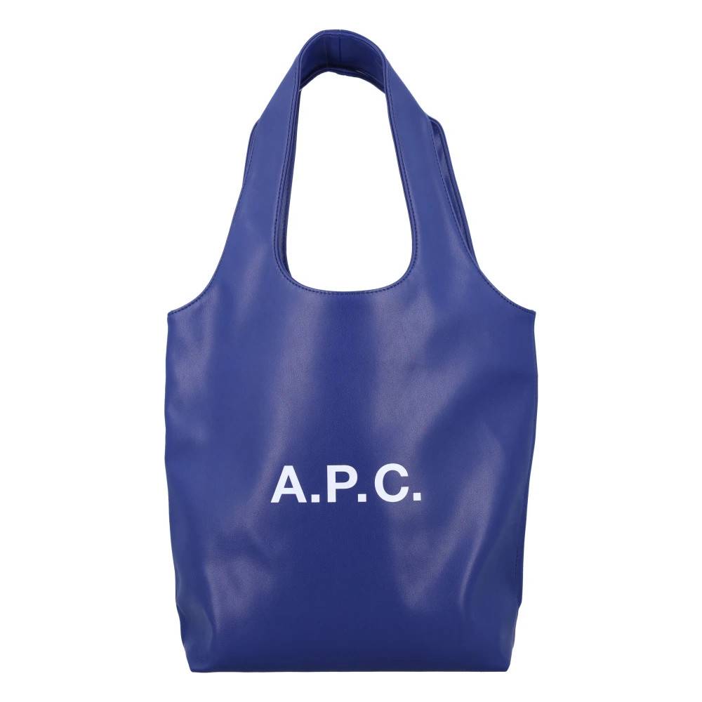 A.P.C. Royal Blue Håndtaske Ninon Tote Taske - Tasker - Herre - Blå - ONE SIZE - Bomuld