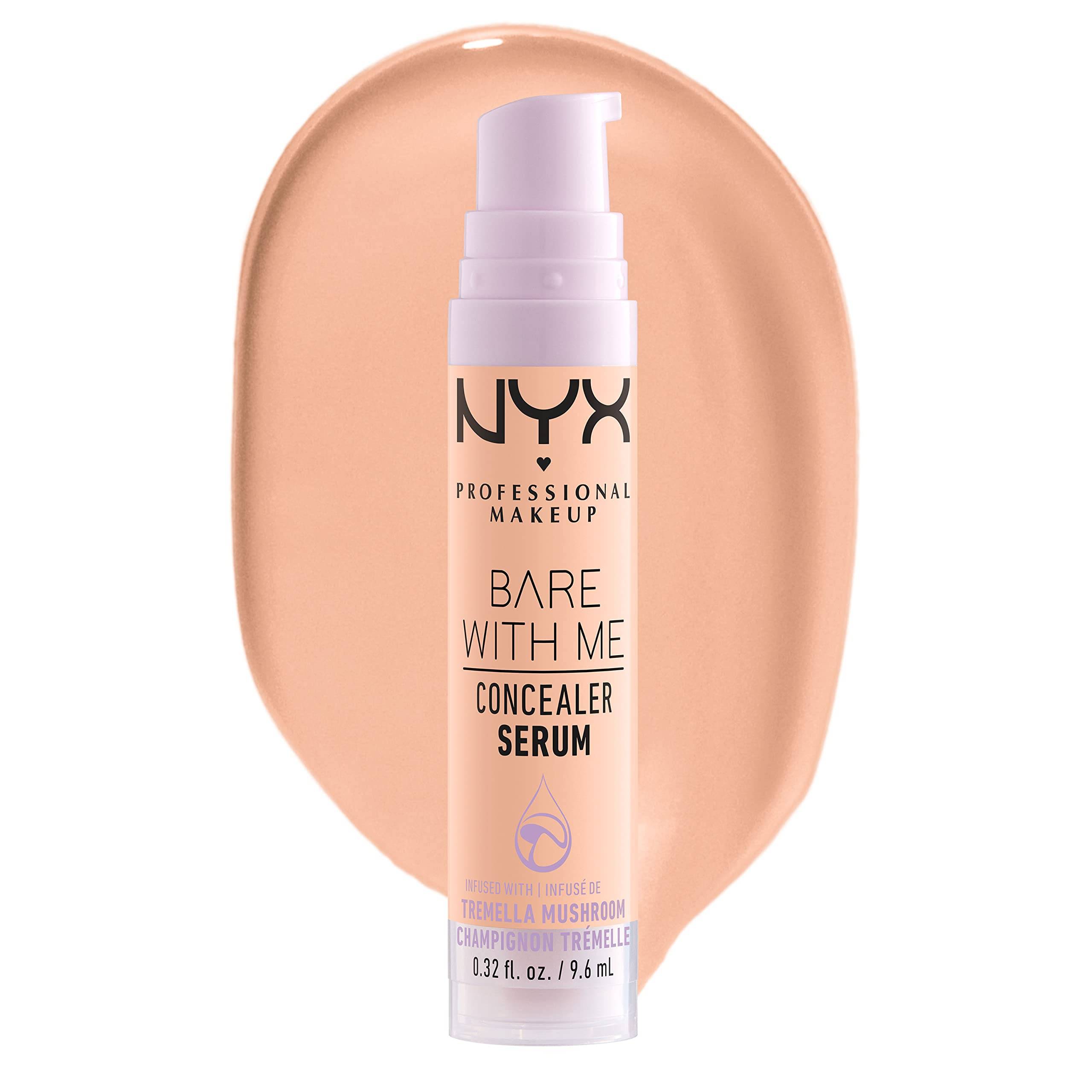 NYX Professional Makeup Sérum Corrector, Resultado natural, Hidratación y Cobertura Media, Bare With Me, Tono: Vanilla, 9,6ml