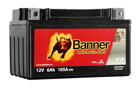 Banner Mc Batteri AGM YTX7A-BS 12V 6Ah