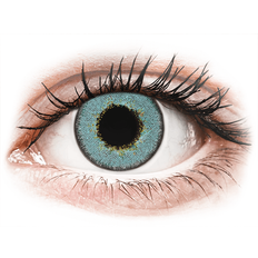TopVue Daily Color - Blue - endagslinser med styrke (2 linser)