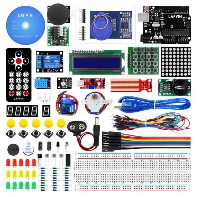 LAFVIN Basic Starter Kit include R3 Board with LCD1602 IIC with