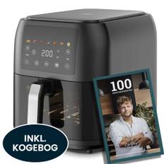 Casper Sobczyk Digital Slim Airfryer 8 Liter - 1700W + Kogebog - 100 Airfryer Opskrifter