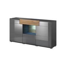 Sideboard Torrao 39x159 cm - Antracit/Natur & skänk
