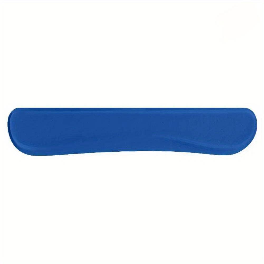 Keyboard Wrist Rest Pad Mouse Pad Memory Foam Superfine Fibre for Computer Gaming Keyboard Raised Platform Hands safirblå färg
