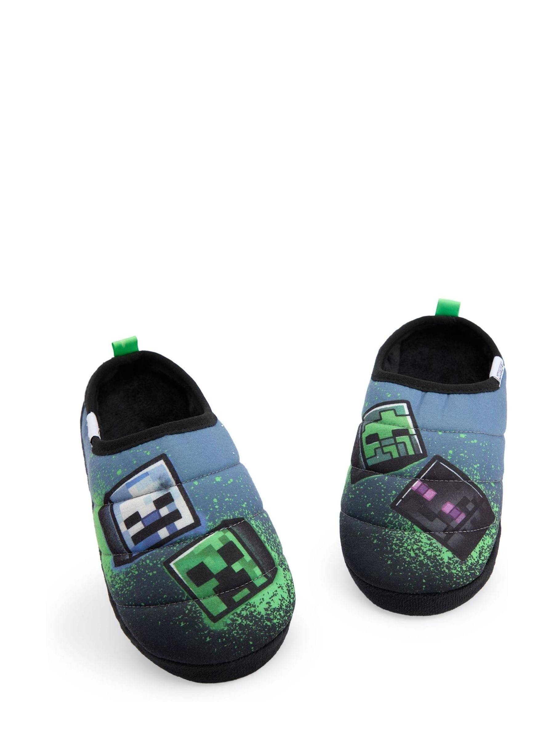 Vanilla Underground Vanilla Underground Blue Minecraft Boys Slippers