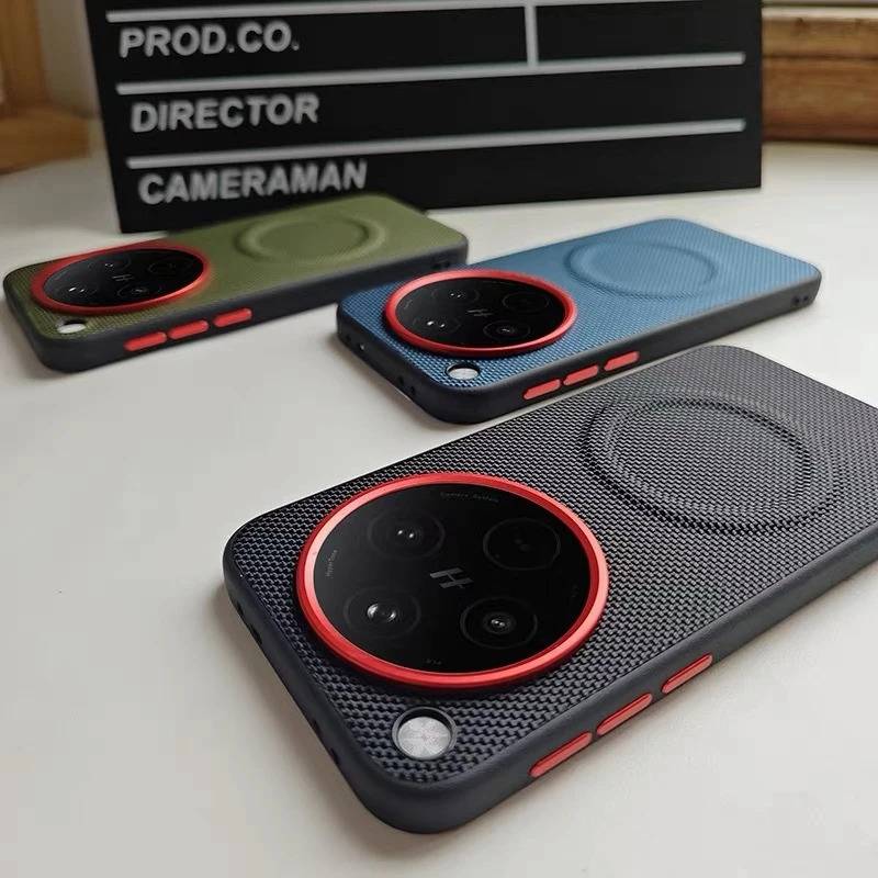 Case For OPPO Find X8 Pro Ultra 5G Magnetic Magnets Nylon Woven Matte Leather Skin-friendly Bumper Shockproof Back Cover
