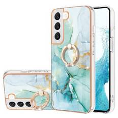 Skal Med Ringhållare Samsung Galaxy S23 Grön Marmor