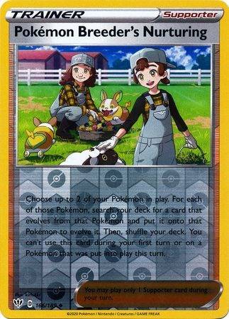 Pokemon Breeder’s Nurturing - 166/189 - Reverse.
