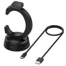 Google Pixel Watch 3 45mm 41mm / Watch 2 / Fitbit Ace - Oplader med 1 meter kabel - Sort