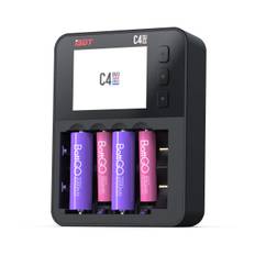 ISDT C4 EVO Battery Charger Smart Rapid Charger Mini 4WD Lipo NiMH 18650 RC Drone Quadcopter Please update the firmware to 1-6S AA/AAA AA/AAA