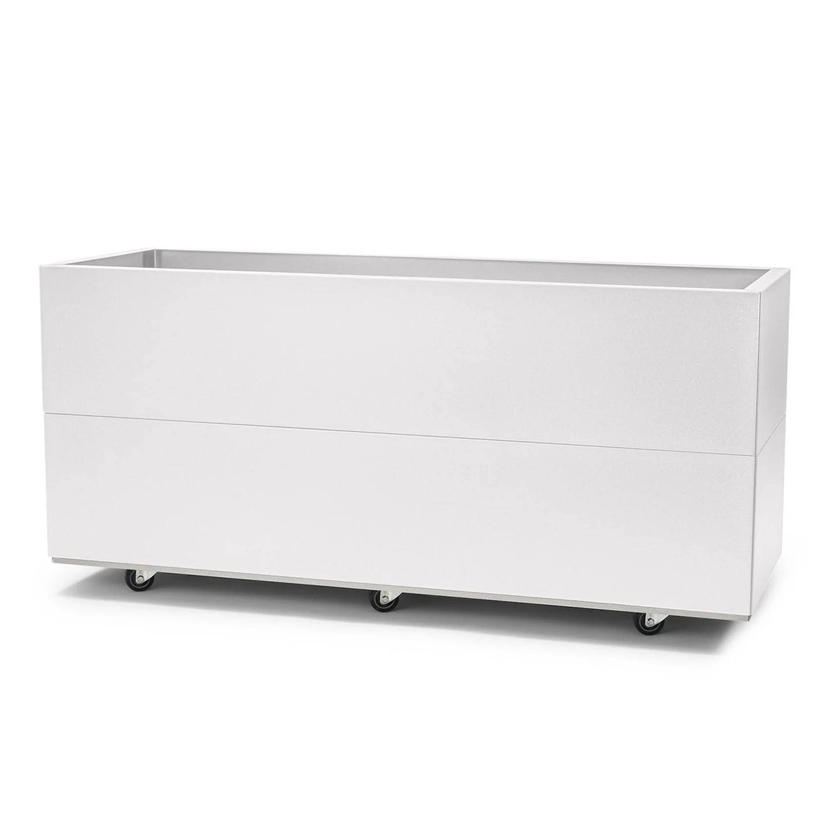 BEDD odlingslåda med ben/hjul - 120x40x50 cm, vit - Vit