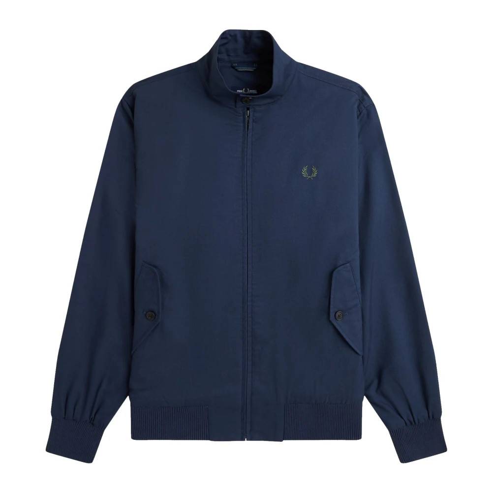 Fred Perry - Klassisk Harringtonjacka Tennisblå Jackor - Herr - M - Bomull