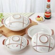 Japansk liten gryta gul stuvad kyckling keramisk gryta special risnudel öppen eld hög temperatur koreansk stil pan - 21cm