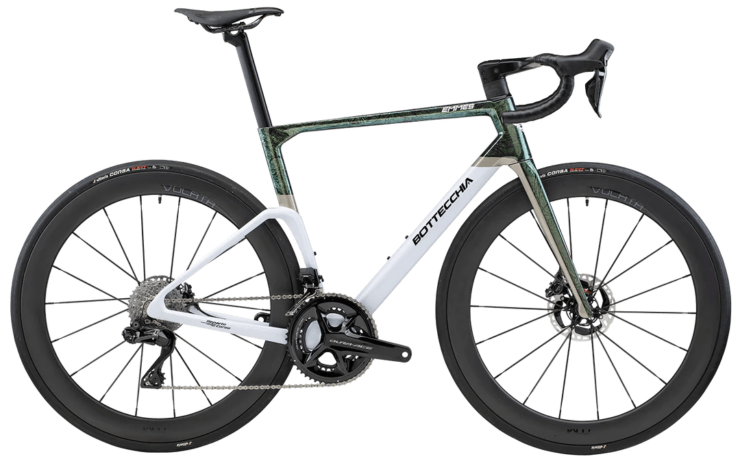 Bottecchia EMME 5 2025 - Shimano Dura-Ace Di2 2x12sp - ITM Carbon VOLATA 55 - 053 / 54 / D6 MARMOR VERDE BIANCO (54)