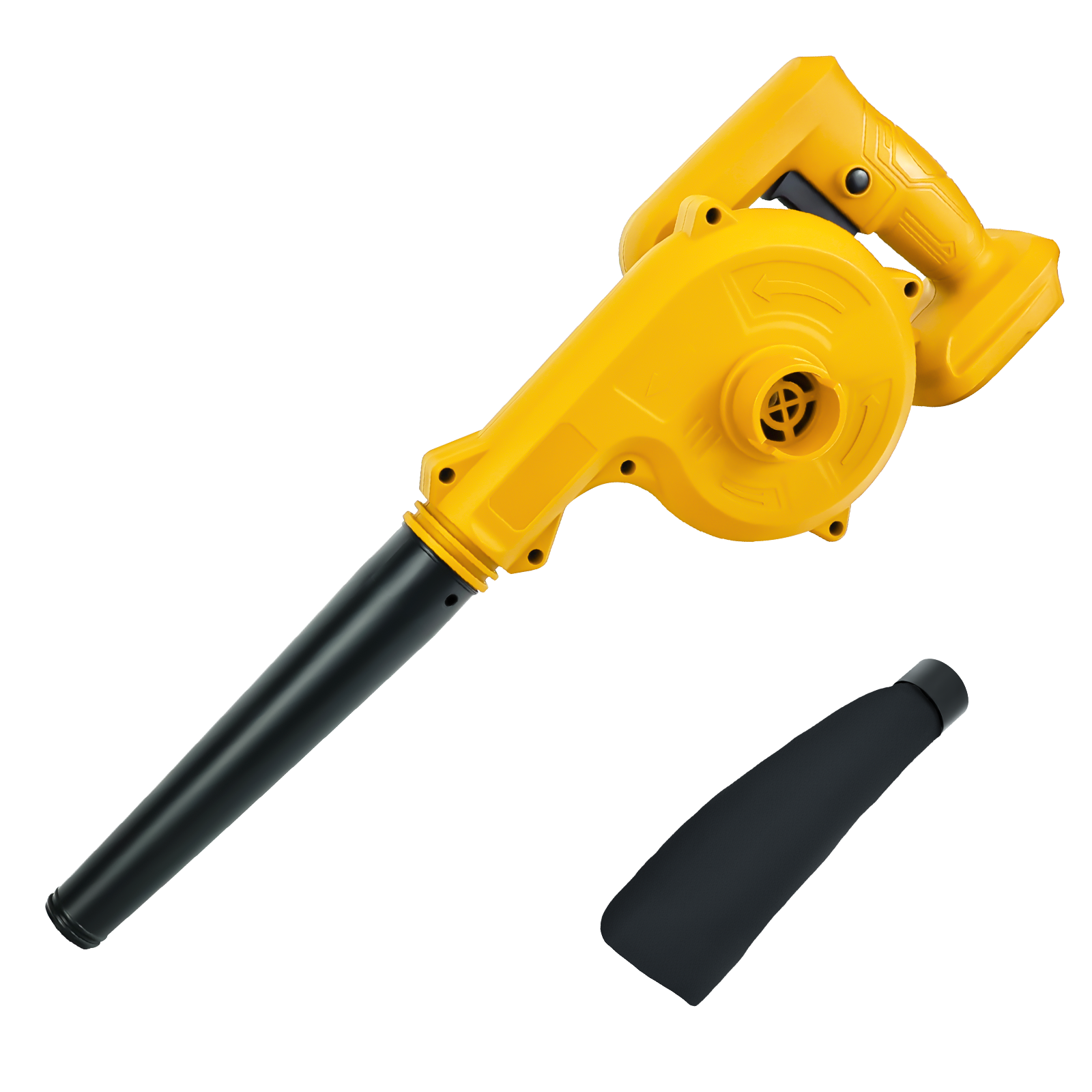 Cordless Leaf Blower Electric Jobsite Air Blower 2-in-1 Handle Electric Blower and Vacuum Cleaner for Dewalt 20V Battery Pin